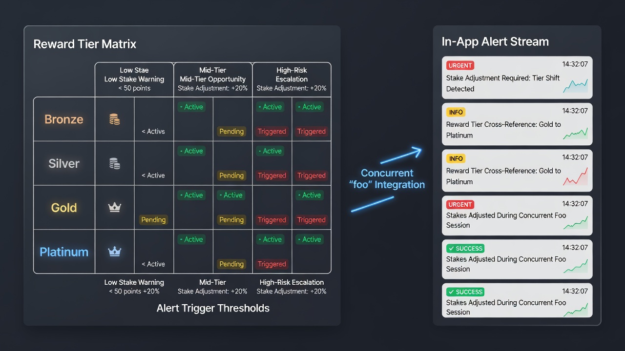 Schermafbeelding van een mobiele app met alert-trigger tijdens live voetbal- en tennisstreams
