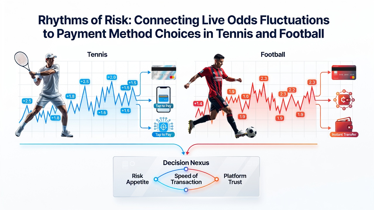 Grafiek die verband toont tussen odds fluctuaties en betaalmethoden in sportweddenschappen